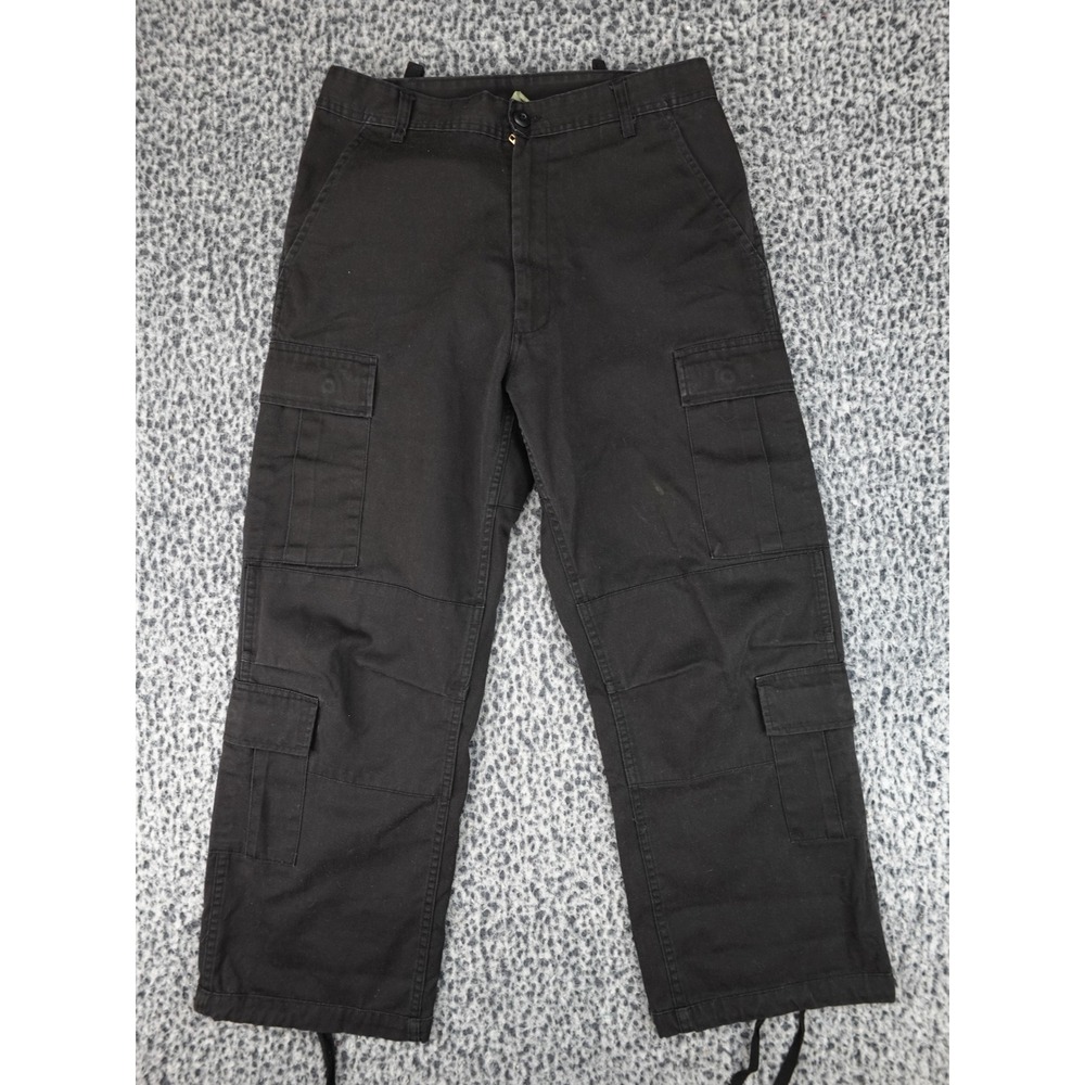 Rothco BDU Cargo Pants Mens Medium Regular Black Tactical Military Surplus
